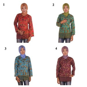 Blouse Batik I Blouse Kerja Wanita Batik I Blus Batik Wanita Winna