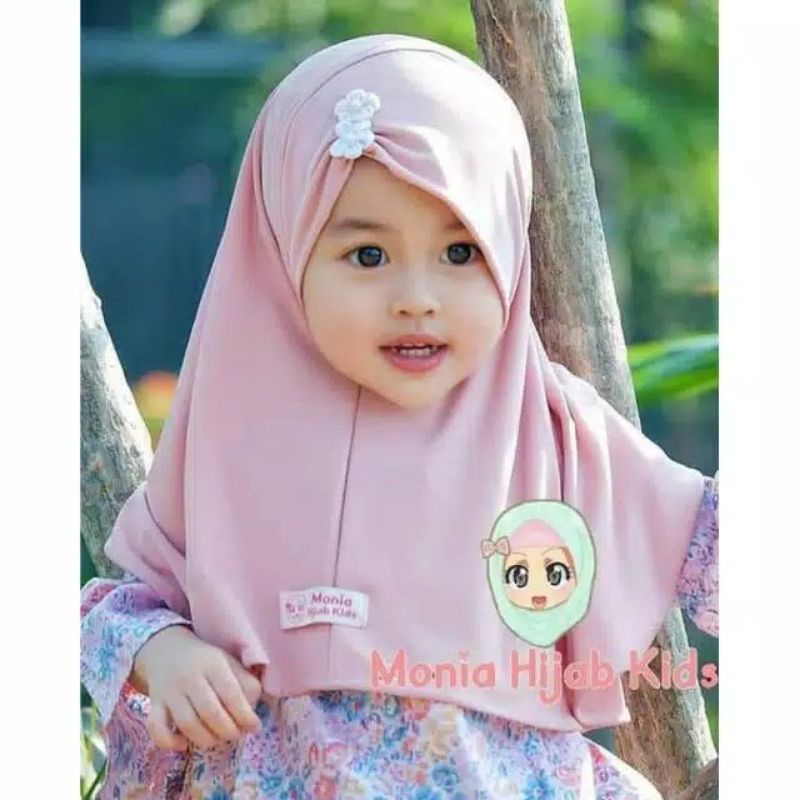 Hijab Bayi Lucu 0-2 tahun Adem tidak gerah-Monia
