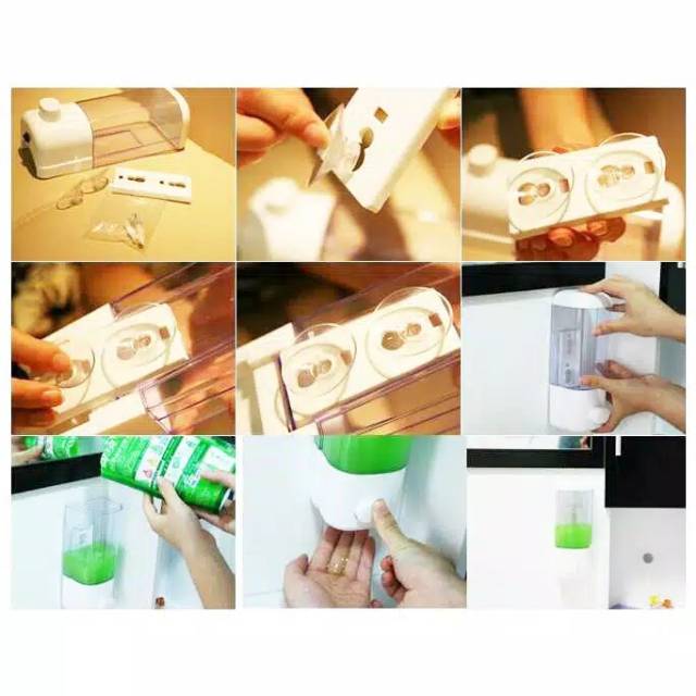 Dispenser odol/Dispenser sabun 1 tabung/Dispenser sabun 2 Tabung