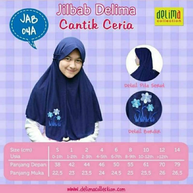 Kerudung Anak Delima Collection 04a