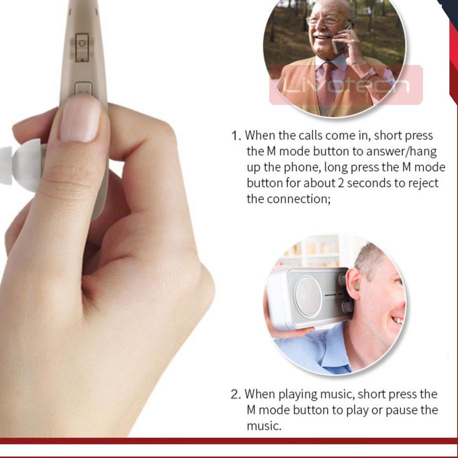 [PRODUK 6WCY0] Alat Bantu Dengar Bion A-360 Fitur Bluetooth Bisa di charge Hearing Aid Rechargeable 