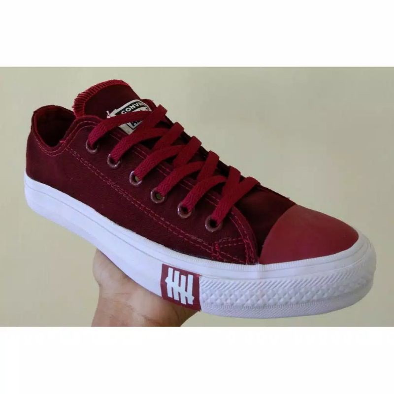 Sepatu Converse CT Al Star Flash Skull Maroon  | Sepatu Sekolah Pria Wanita