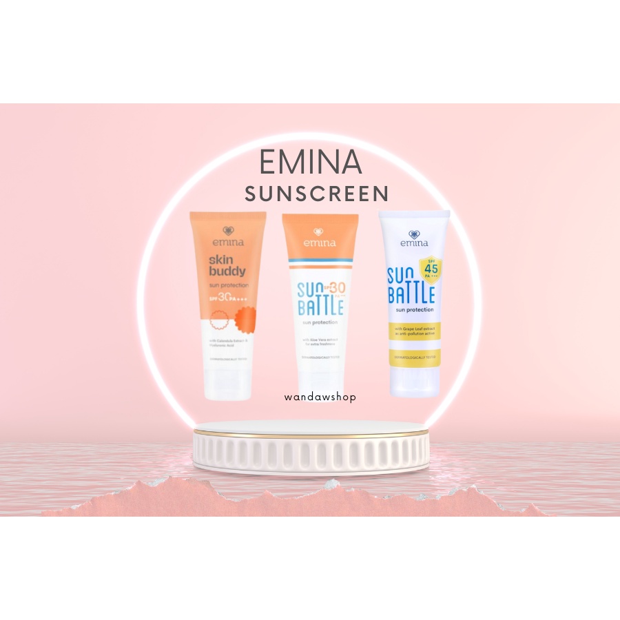 EMINA SUNSCREEN SUNBLOCK SUNBATTLE SKIN BUDDY SPF 30 SPF 45
