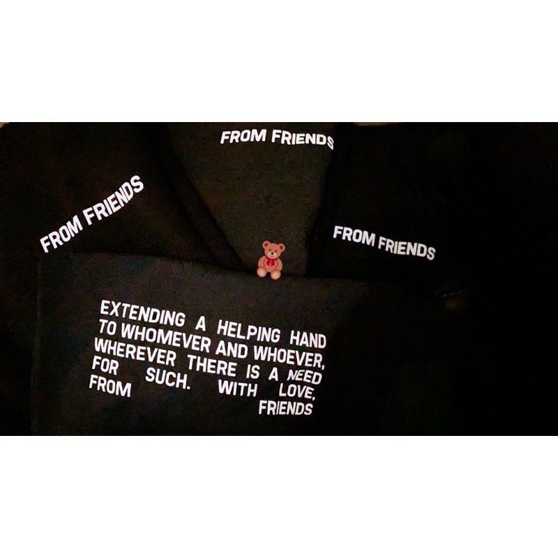 jae x represent from friends hoodie (black - XL)