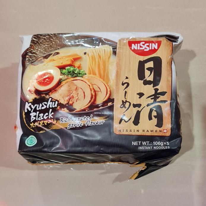 

MIE NISSIN RAMEN KYUSHU BLACK RICH ROASTED GARLIC FLAVOUR 5 X 106 GR