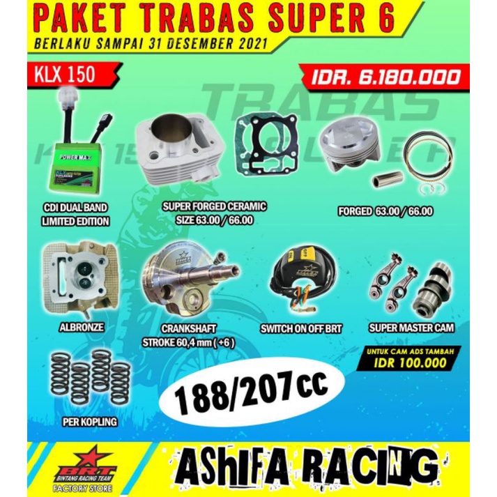 paket borup full brt klx 150