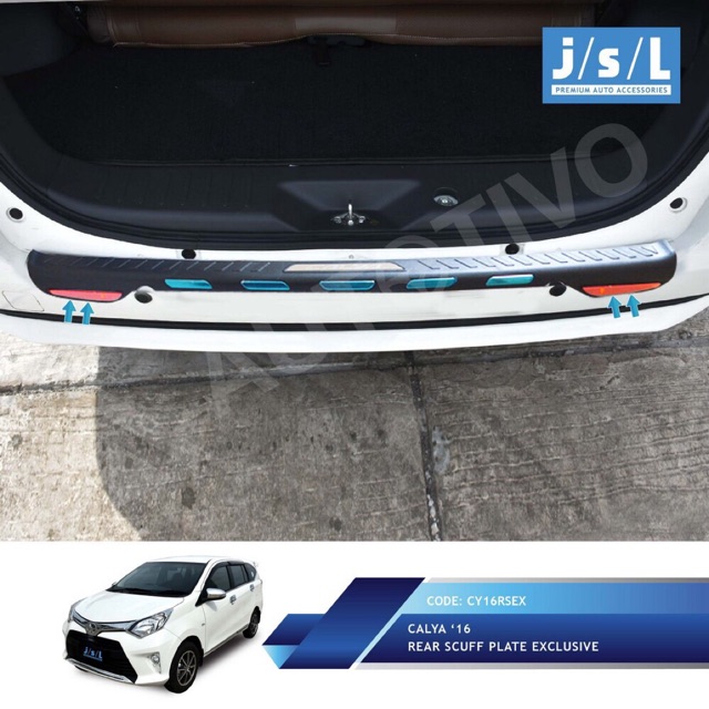 CALYA SIGRA SILLPLATE BELAKANG BAGASI / INJAKAN MOBIL PREMIUM