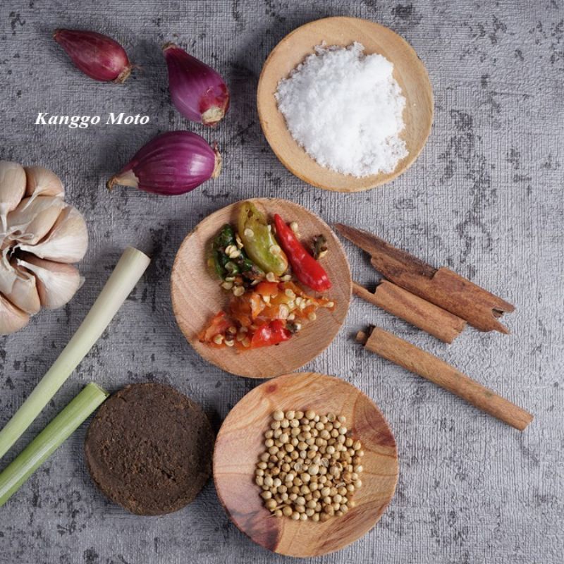 

KANGGO- Wadah Kayu/ Mangkok Sambal Bumbu Dapur/ PROPERTI FOTO dari Kayu Mahoni