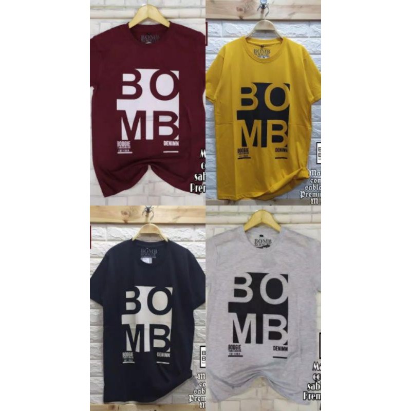 PAKAIAN PRIA BOMB BOOGIE | KAOS DISTRO MURAH | BAJU CASUAL BOMB BOOGIE | BAJU MURAH BOMB BOOGIE