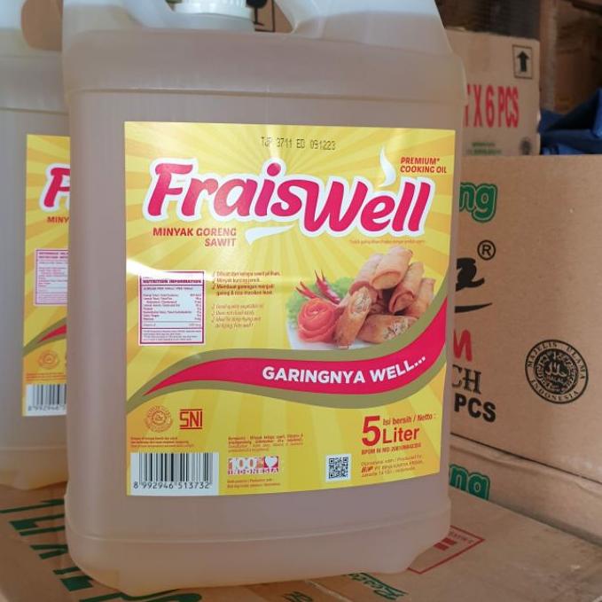 

Berkualitas! Instan Minyak Goreng Fraiswell 5 Liter ,,