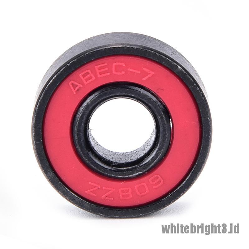 608rs Bola bearing Keramik Warna Putih Untuk Fidget spinner / skateboard / roller