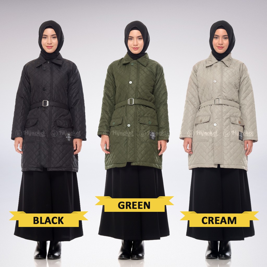 Hijacket® Agnezia | Original | Jaket Parasut Wanita Quilted Style with Belt-2