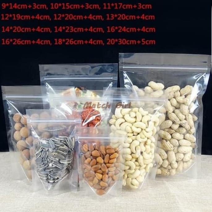 PLASTIK CLIP STANDING POUCH UKURAN 14X22 ISI 50PCS