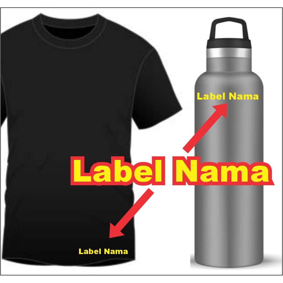 PAKETAN - Label nama Baju dan Stiker Label Nama