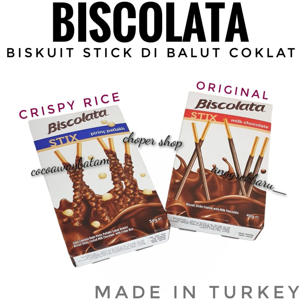 

Biscolata Stix Chocolate 34gr