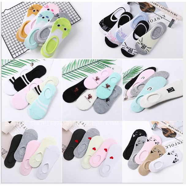 kaos kaki wanita import kaoskaki socks sepatu-3