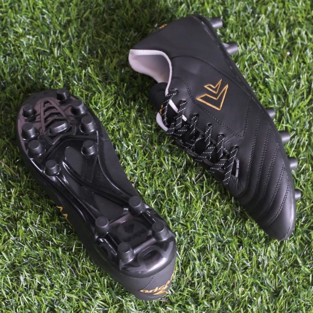 DISKON SEVSPO X HUNTER BLACK OUTSOLE ZS 100% ORIGINAL SEPATU SEPAK BOLA BAHAN KULIT