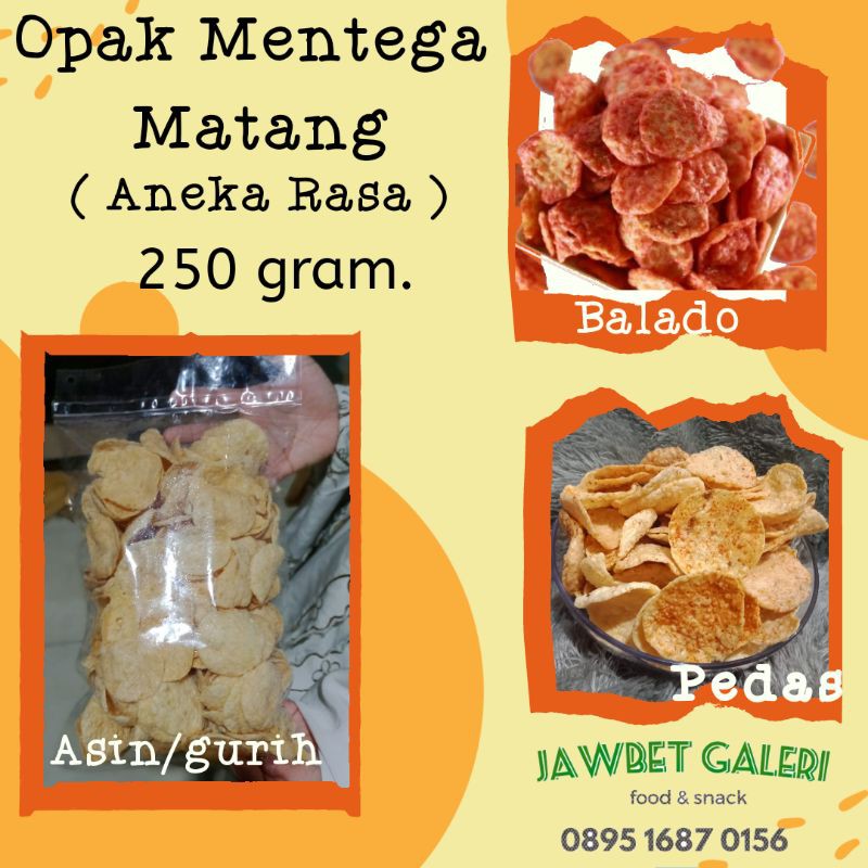 

Opak Singkong Mentega-250gram.