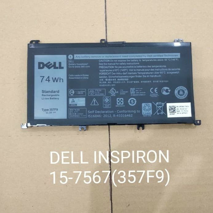 Baterai Original DELL Inspiron 15-5000 5576 7567 15-7000 7759 357F9