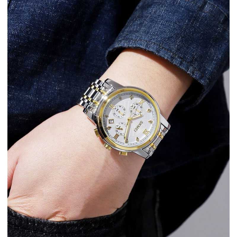 ARS - SKMEI Jam Tangan Analog Pria Strap Stainless Steel - 1904