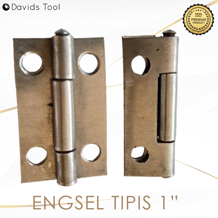 Engsel Besi Kecil Tipis 1 Stainless Per Kotak