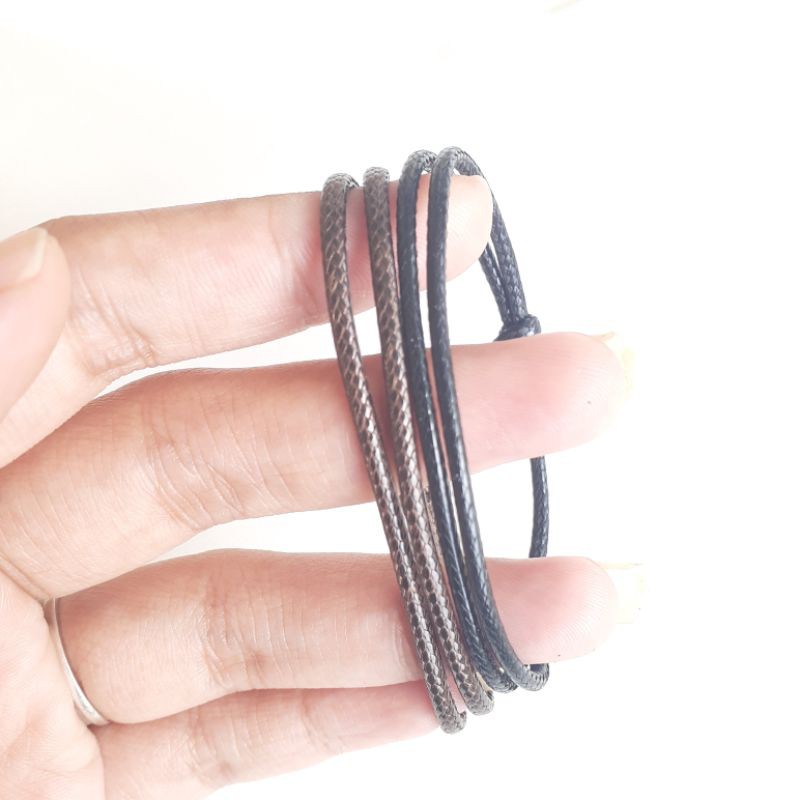 10.10 BEST SELLER GELANG POLOS | GROSIR GELANG TALI KULIT KOREA UNISEX SIMPEL POLOS TERMURAH