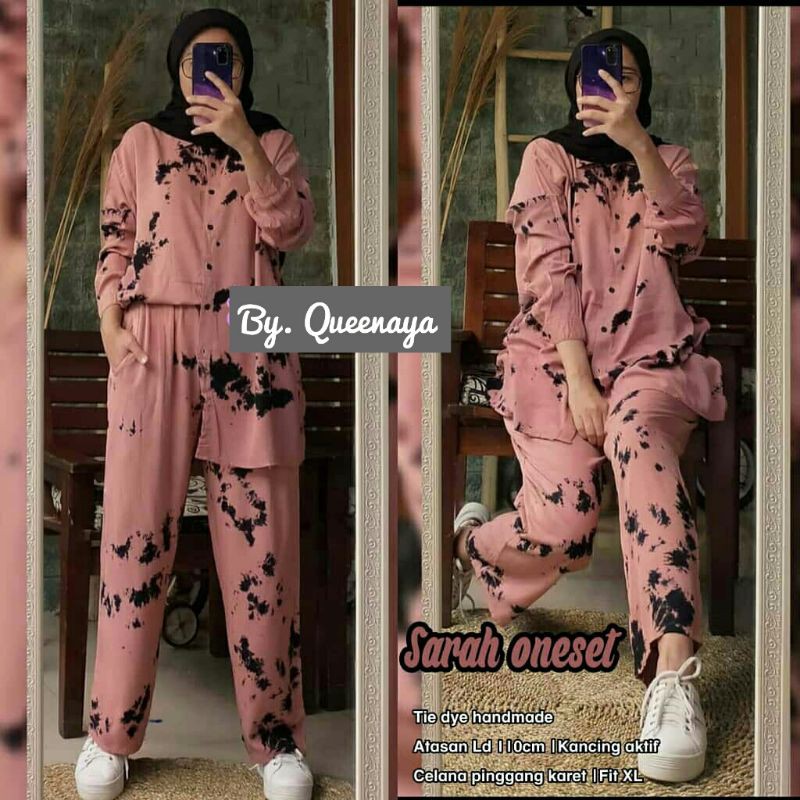 Sarah one set baju setelan wanita terbaru grosir murahsolo