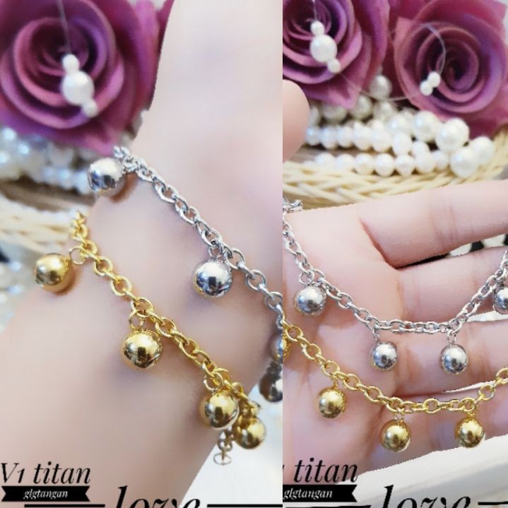 Titanium perhiasan gelang cantik terlaris A1144