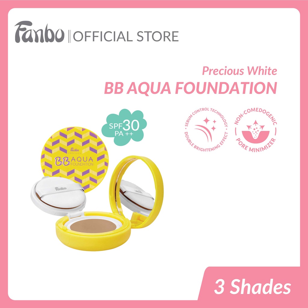 Fanbo Precious BB Aqua Foundation - Non Comedogenic - Sebum Control - SPF 30 PA++ | Free Refill-4
