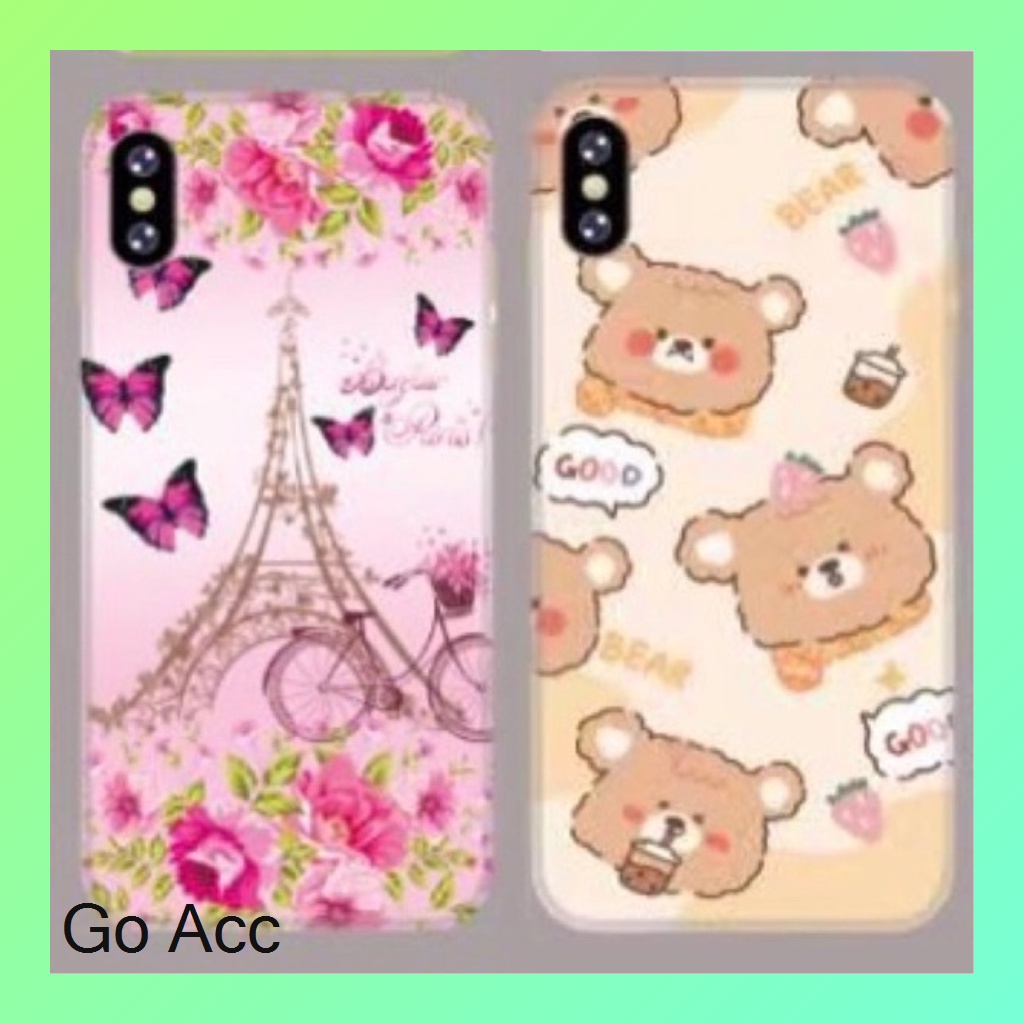 Softcase Tempered Glass karakter Oppo A1k,Realme C2,A31 5,A33,A53,A37 Neo 9,A3s,C1,A52 A72 A92,V5,A5s,A7,A12,A11k,2 Pro,U1,U2,5i 5s C3,7i,C17,C12,C15,Samsung J2 Prime,Vivo Y11 Y12 Y15 Y17 Y20 Y20s Y12s Y30 Y50 Y91 Y91C,Xiaomi Redmi 5A,8A,9,9C HCTG 10/17