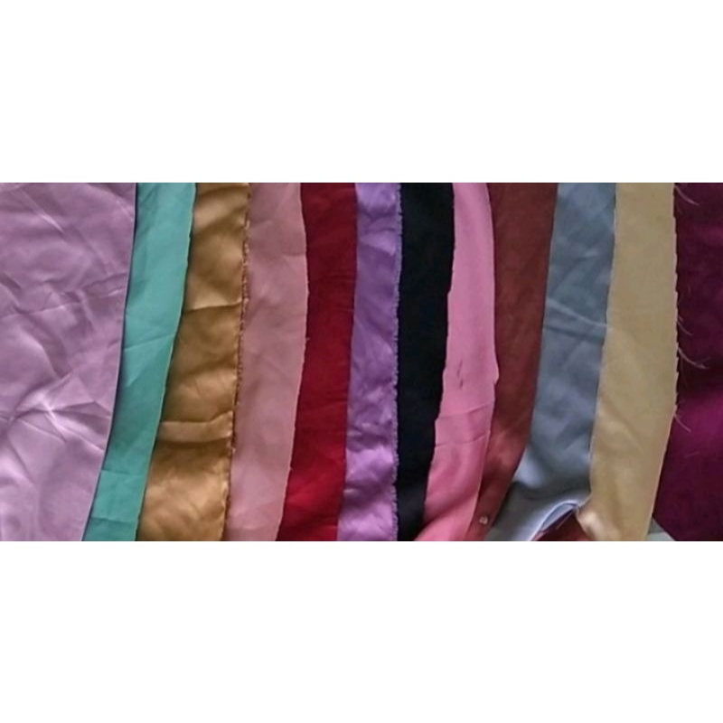 kain perca satin dan brokat