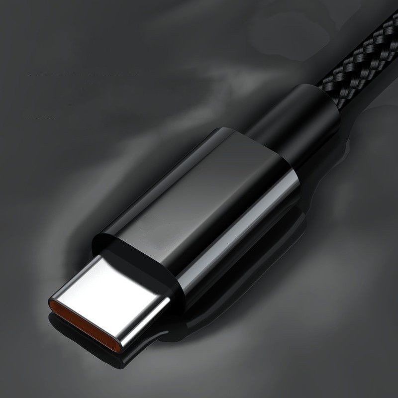 Kabel Data / Charger USB Tipe C / 6A 66W Panjang 1 / 2m Untuk Smartphone Android