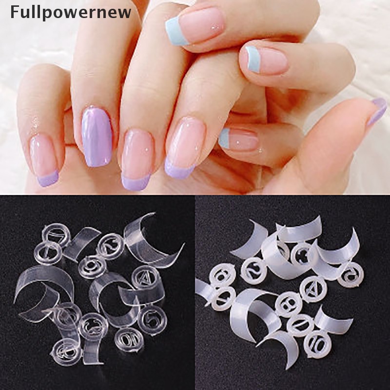 (FULL) 500pcs / Set Kuku Kaki Palsu Model French Nail Art Untuk Manicure