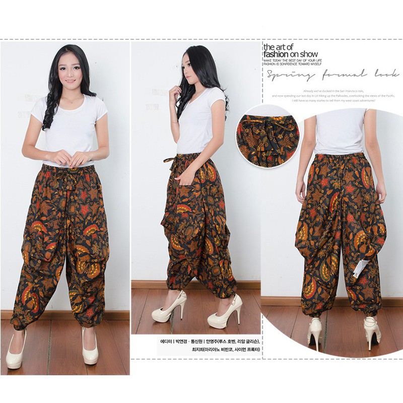 SB Collection Celana Panjang Vinsa Longpants Aladin Joger Batik Wanita