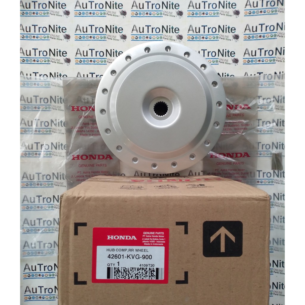 Tromol Belakang Hub Rear Shimmer Silver 42601-KVG-900 Ori Honda Genio BeAT Pop Street Scoopy Spacy V