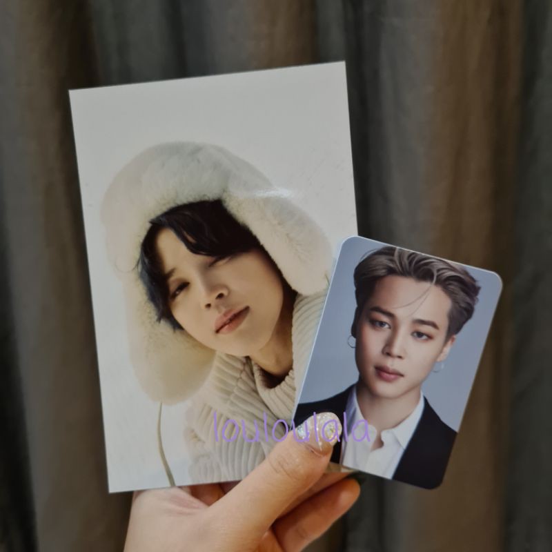 PC Photocard BTS Jimin Dicon + 4x6 Winter Package 2021