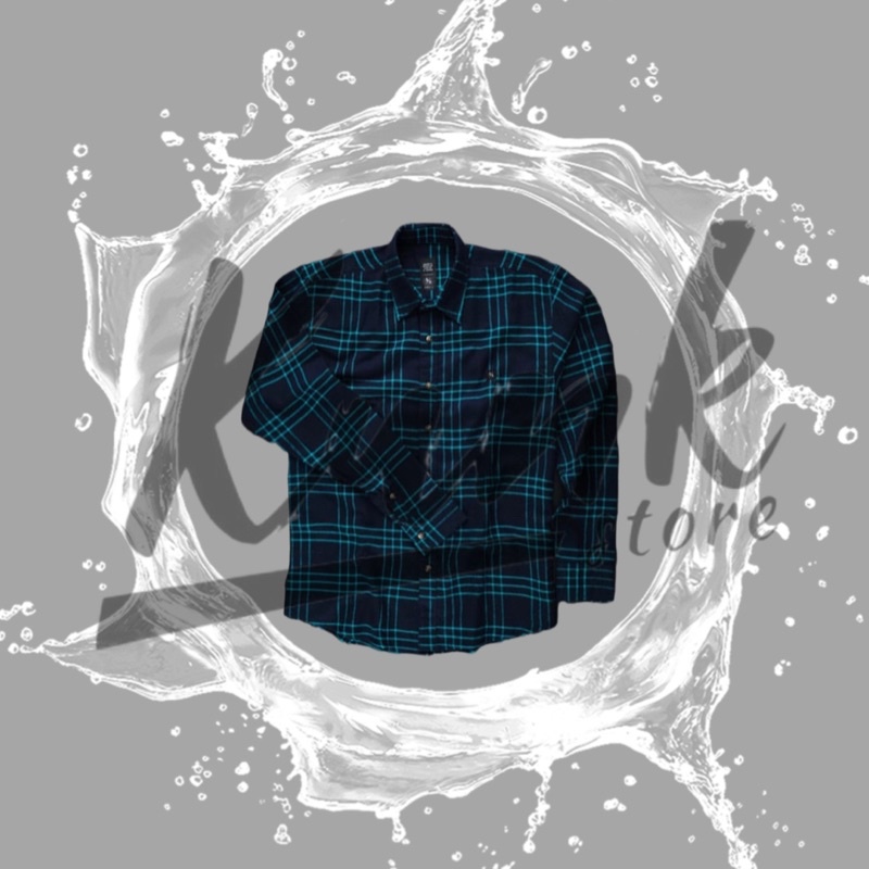 Sixpax Kemeja Flannel Agra Long Navy