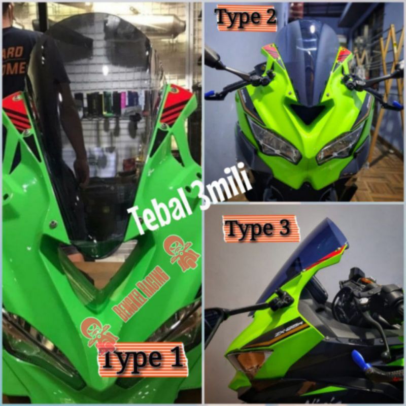 Windshield Ninja ZX25R , Visor Ninja ZX25R , windshield ninja