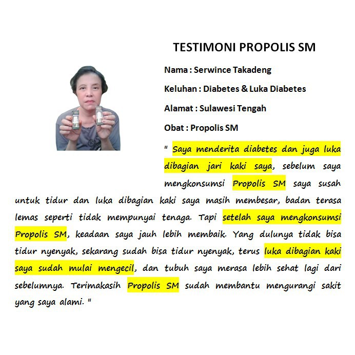 Obat Luka Diabetes Melitus Basah / Kering, Obat Pengering Luka Diabetes, Obat Tetes Infeksi Luka Diabetes, Obat Luka Diabetes Bernanah, Obat Luka Gangren, Obat Luka Diabetes Di Kaki, Obat Luka Diabetes Resep Dokter Dengan Propolis SM 100% ASLI ORIGINAL