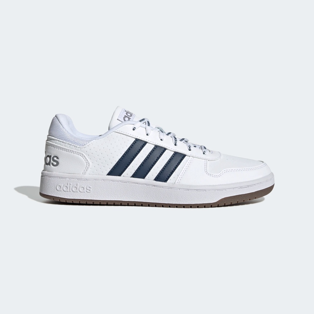 Adidas Basketball Hoops 2.0 Pria Putih/Navy Original BNIB - GZ7969