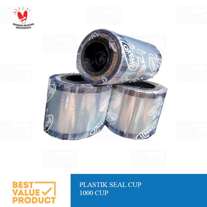 .........] Lid Seal plastik polos / Tutup gelas roll bening mesin cup sealer