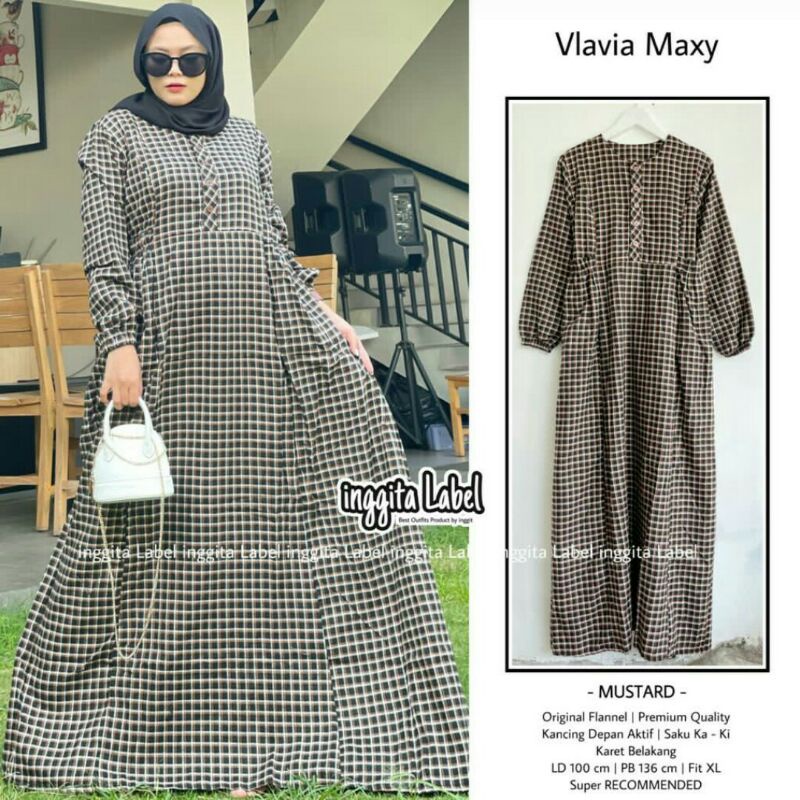 VLAVA Maxi Baju Muslim Inggita Label