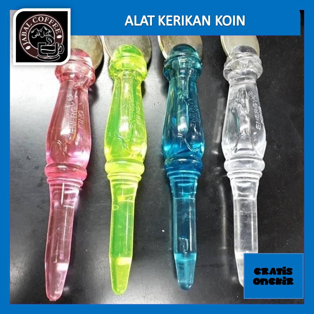 Alat Kerikan Koin Dan Totok 2in1 / Alat Kerik Badan / Kerokan Koin Gangang Warna / Kerikan Masuk Angin 031