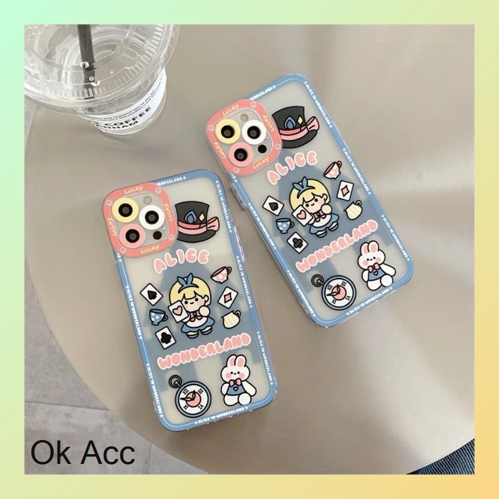 FH26 Softcase Shockproof Protection Alice Kartun Xiaomi Redmi 9 Prime 9A 9i 9C 9T Note 8 Pro 9 Poco M3 X3 Pro, Samsung A02/M02 A02s/M02s A10 A10s A11/M11 A12 A20/A30/M10s A20s A21s A50 A50s A30s J2 Prime