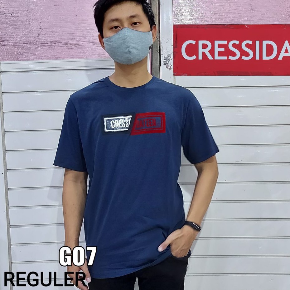 gof CRESSIDA KAOS Pakaian Pria Atasan Kaos Casual Santai Reguler Lengan Pendek Original