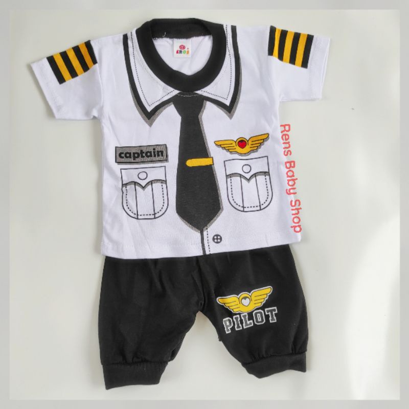 EROS profesi PILOT setelan baju celana joger anak bayi SNI