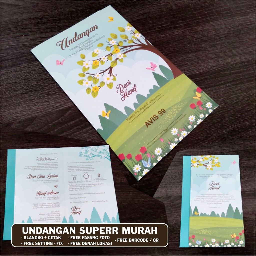 Undangan Pernikahan Murah Desain Oke