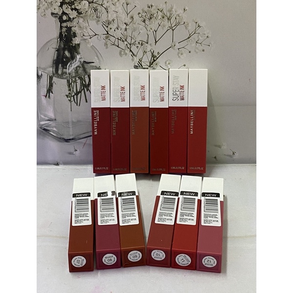 [12 PCS] LIPGLOSS MAYBELLINE BARCODE MATTE COLORS