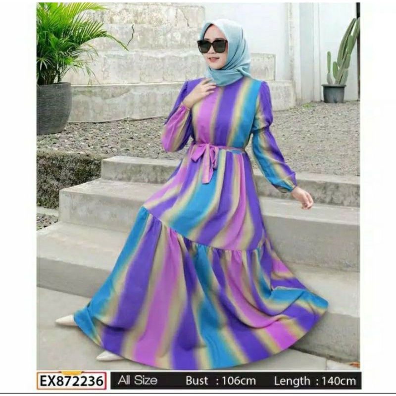 Gamis Extu Rainbow