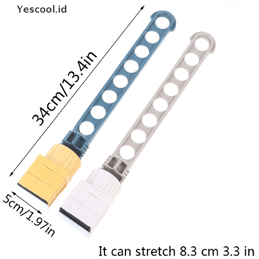 【Yescool】 8-Hole Hanging Drying Rack Wall Mounted Space Saving Window Frame Clothes Hanger .